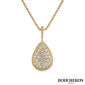 Boucheron Serpent Bohème Long Necklace in Yellow Gold 1.34ct G/VS JCL00682